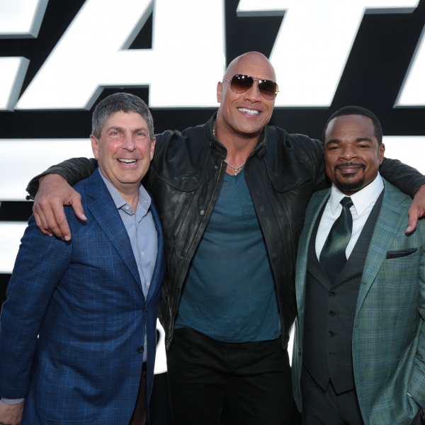 FAST AND FURIOUS 8 Jeff Shell, Dwayne Johnson, F. Gary Gray