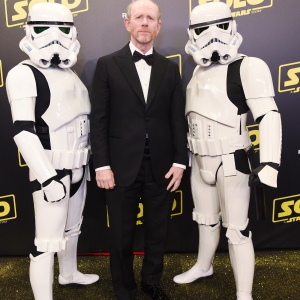 Director Ron Howard and Stormtroopers