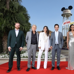 Michael Douglas, Evangeline Lilly, Paul Rudd, Hannah John-Kamen and Director Peyton Reed