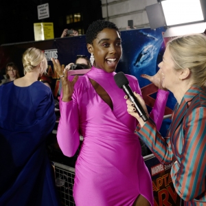 Lashana Lynch and Edith Bowman at the UK Gala Screening of Marvel Studios Captain Marvel