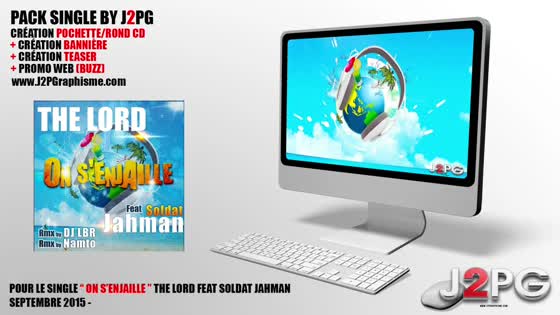 Single - On s'enjaille - The Lord feat Soldat Jahman (Design - Pomoweb by J2PG)