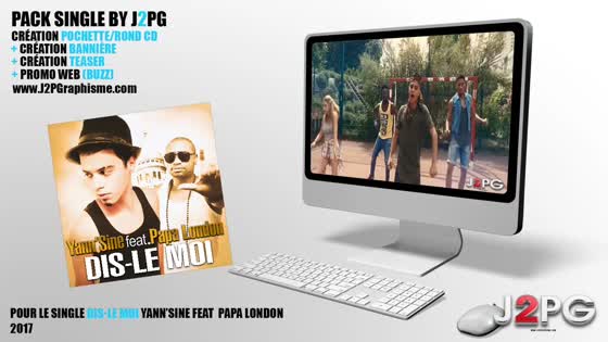 Single - Dis-le moi - Yann'Sine feat Papa London (Design - Promoweb by J2PG)