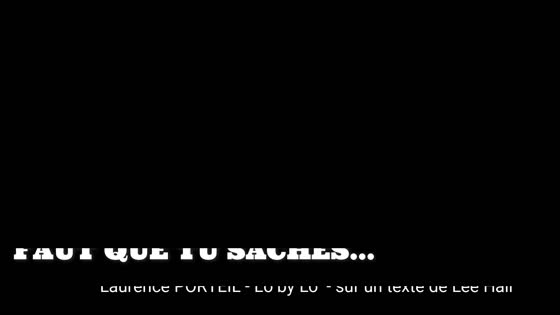 Faut que tu saches...