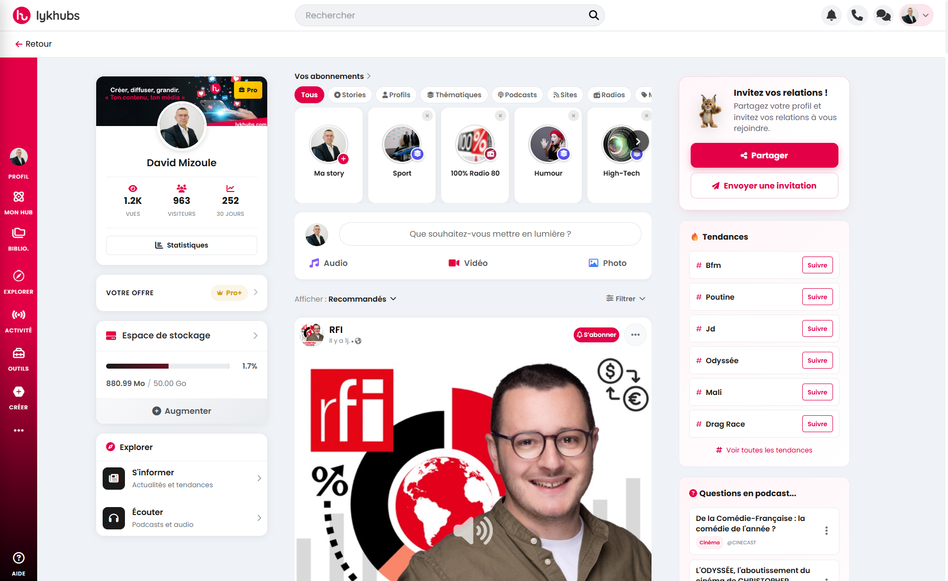 La découverte intelligente de contenus passionnants